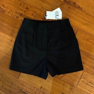 NWT Zara Women's High Waist Black Shorts Size XS